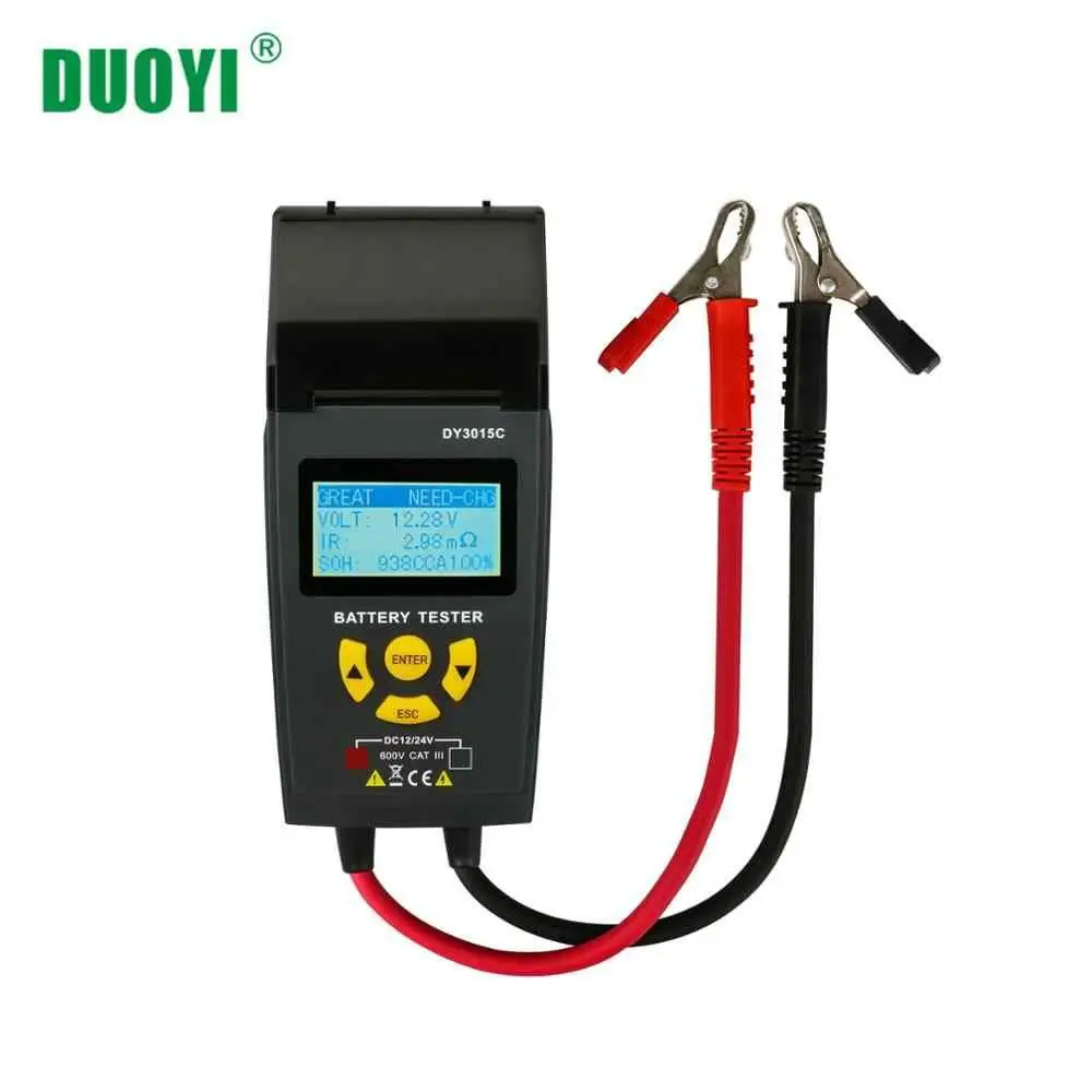 Duoyı Dy3015C Yazıcılı Otomotiv Akü Test Cihazı 12V 24V
