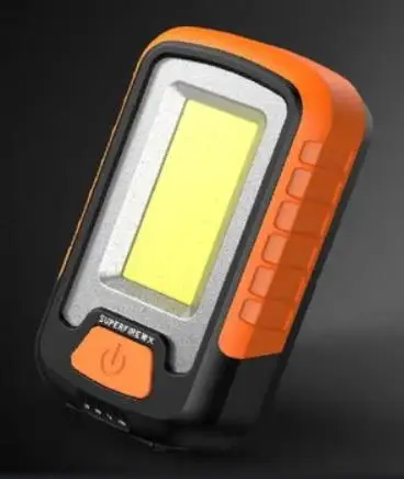 Wellhise 5860 Şarjlı Mıknatıslı Cob Led El Feneri 3 Işık Modu 5W Kamp, Araba Tamiri, Acil Durum Ve Şantiye Için Mıknatıslı Süper Parlak Led Işık