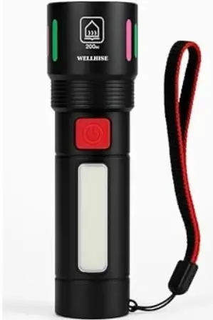Wellhise B15 Şarjlı Ledli Fosforlu El Feneri