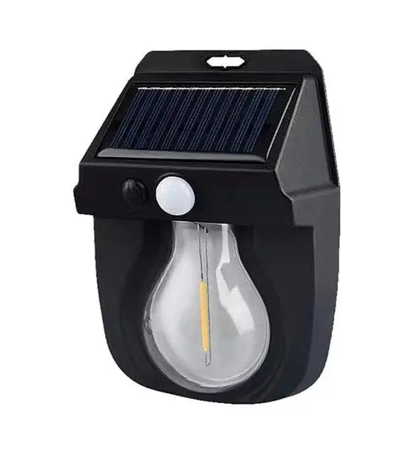 Wellhise Solar Enerjili Güneş Enerjili Hareket Sensörlü Şarjlı Led Duvar Apliği Duvar Tipi Led Aplik Cl-118